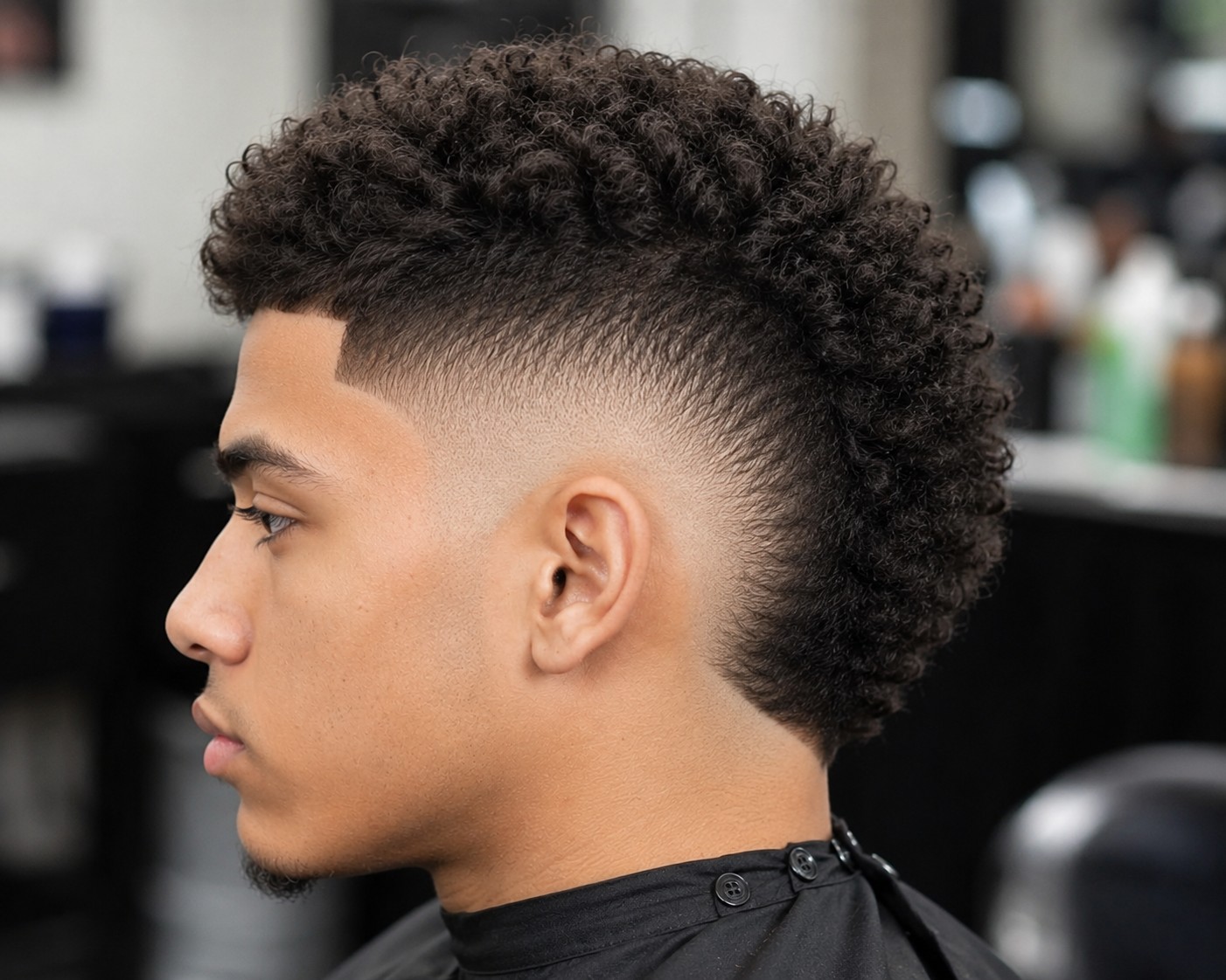 Burst fade haircut