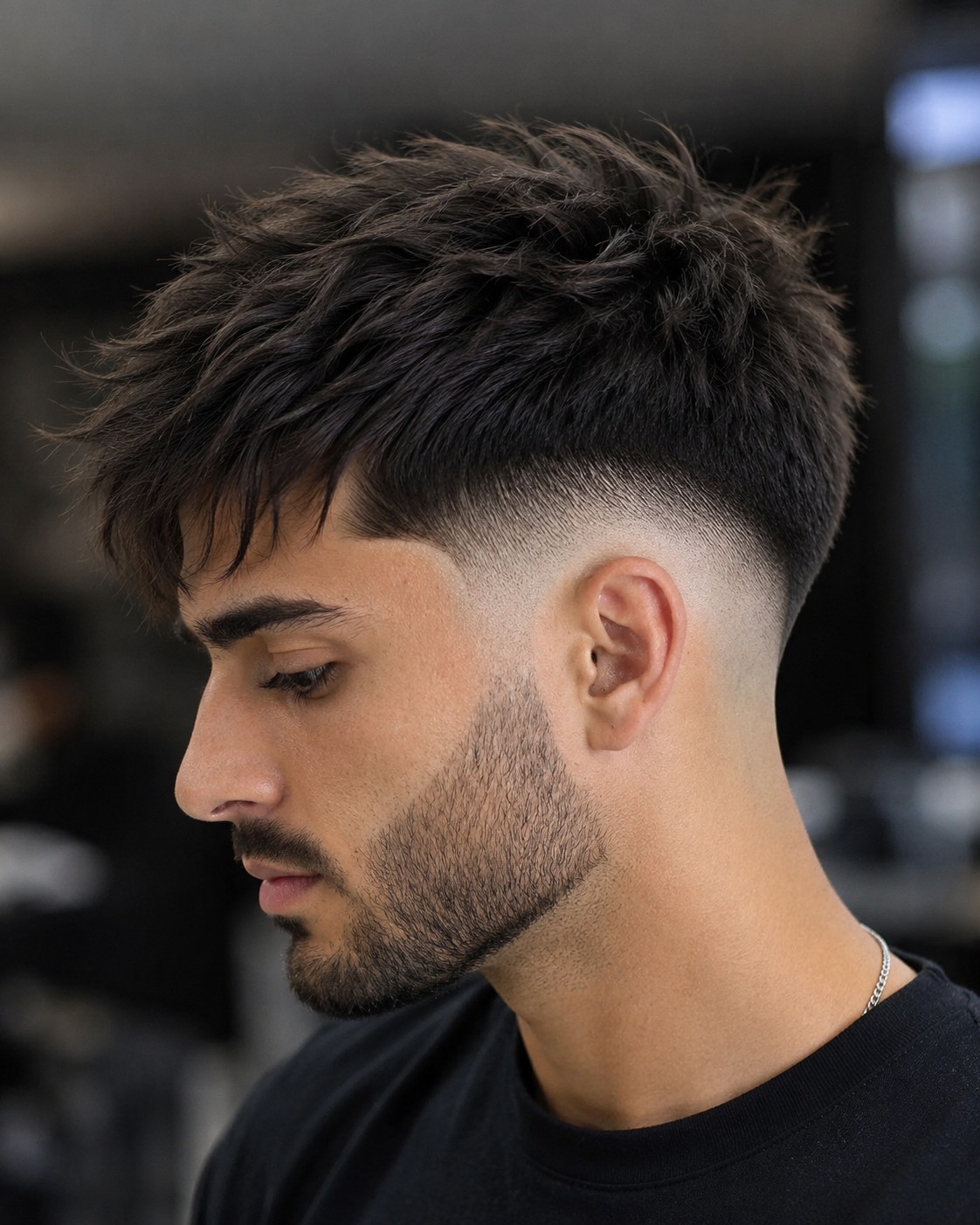 Drop fade haircut