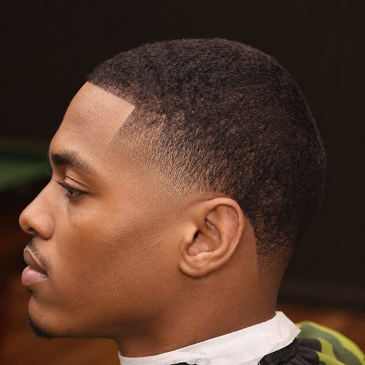 High taper fade haircut